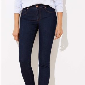 Loft dark wash curvy skinny size 14 petite jeans